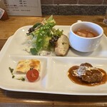 cafe COVO - 【2024.1.28(日)】プレートランチ1,190円の前菜等