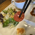 cafe COVO - 【2024.1.28(日)】プレートランチ1,190円の野菜サラダ