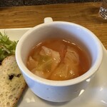 cafe COVO - 【2024.1.28(日)】プレートランチ1,190円のスープ