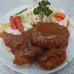 洋食専門 とん助 - サービスランチ(一口カツetc)♪