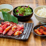 Red Mixed Horumon Set Meal