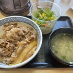 吉野家 - 牛丼並　サラダセット