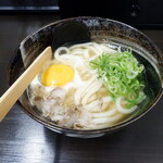 神戸北野坂かすうどん いちえ - 月見かすうどん