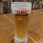 村さ来 - 生ビール中 528円 ♪