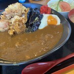 たなぽん食堂 - カレーは旨味たっぷりの中辛程度。ご飯は中盛300g