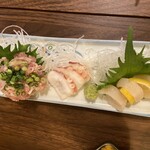 O'denbar Umami Yokohama Kannai - 刺身3点盛り