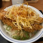 Katsuya Kitasenju Nishiguchi Ten - ネギねぎラー油のロースカツ丼（梅）