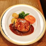 Romaier Restaurant Ginza Ten - シェフの手ごねハンバーグ デミグラスソース チーズトッピング✨