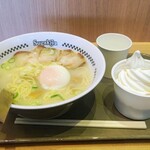 Sugakiya Risora Oobu Ten - 特製ラーメン+クリームぜんざい420円