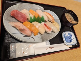 Hakodate Sushi - ランチ10貫セット\1300