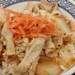 Yoshinoya Akita Hirome Ten - 紅生姜、七味をもって完成！