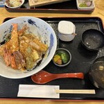 創作和食 真 - 車海老天丼　1,400円