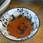 Restaurant Mitsuhashi - 食後のお茶。パンダ柄がかわいい！