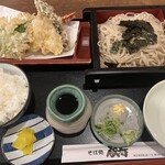 Soba Dokoro Kuraju - 天ざる1200+ごはん160