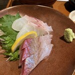 Oideyasu Ookiniya - 本日のお刺身二種盛り　300円