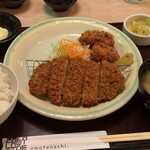 かつ時 - ロースカツ&牡蠣フライ定食