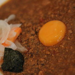 辛口伽麗レテテ - キーマカレー+たまご