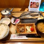 ヒモノ照ラス - 昼定食塩トロサバ定食　1,100円