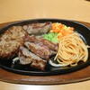 Steak Miya Tsuchiura Ten - 自家製ハンバーグ（120g）・宮ロースカット（80g）1,830円