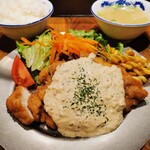 Tori Sumibi Taichi Kagoshima Chuo Ten - 宮崎チキン南蛮定食