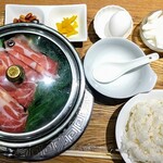 Yakuzen Hinabe Shabushabu Xiao Wei Yang Sugamo Ten - コラーゲン白湯鍋定食