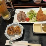 庄屋 - 牛タン、アジフライにから揚げ