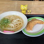 Gensho Minato Ten - ひやかけ小350円+チキンカツ180円