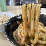 Katsuya Shokudo - 伊勢うどん¥500、玄米御飯¥200