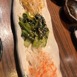 Sumibi Yakiniku Miyama Sannomiya Ten - コースのナムル盛り　4名分