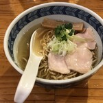 芯せかい - セットの半ラーメン　丸鶏と煮干しのそば