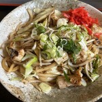 Dining & Karaoke GORAKU Tetsupan Katsuyama Ten - ホルモン焼きうどん