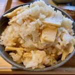 納屋cafe - 筍ごはん(大盛り)   筍がたっぷり！