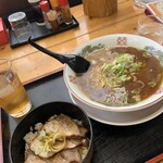 Ramen Yakiniku Emikichi - 中華そばとミニチャーシュー丼のセット