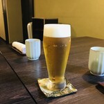 日本料理 馳惣 - 生ビール