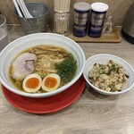 Men Oudo Katsu - 味玉ラーメン　混ぜご飯