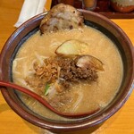 Kuradashi Miso Monzaemon Nishiuwara Ten - 北海道味噌らーめん＋炙りチャーシュー