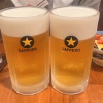 Gohan-ya Nagito - 生ビールサッポロ黒ラベルメガジョッキ1,500円