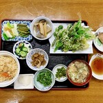 Pension Hanano Ya - 山菜定食（税込1,400円）