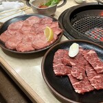 炭火焼肉鬼怒 - 牛タン、牛ハラミ