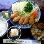 Omura An - 冬季限定カキフライ定食　８４０円