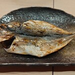 夢いろは - 朝食に付いてくるアジの開き