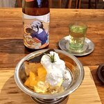 one table - 酒粕バスクチーズケーキと日本酒のマリアージュ。