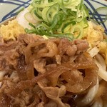 丸亀製麺 - 冷たい肉たまぶっかけうどん並 拡大