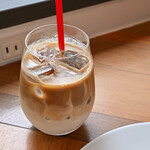 mash COFFEE&BAR - 【パニーニセット(ハムチーズ)＠税込1,100円】カフェラテ(ICE)