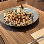 杜のCAFE - そば粉のガレット　チョコナッツ　600円