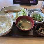 Sukiya Nijusan Go Tagajo Machimae Ten - 牛小鉢ソーセージ朝食