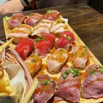 Zenseki Private rooms Izakaya Niku Zushi All you can eat Niku Yaro Shinjuku Hon Ten - 