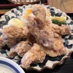 Mametara Rinku Premium Outlet - メニューの写真よりボリューミーに感じた唐揚げ定食