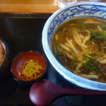 Tokutoku Udon Imabari Ten - カレー南蛮（ダブル）、かやくご飯（筍ご飯）