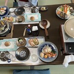 Iwanai Onsen Takashima Ryokan - 豪華な晩御飯